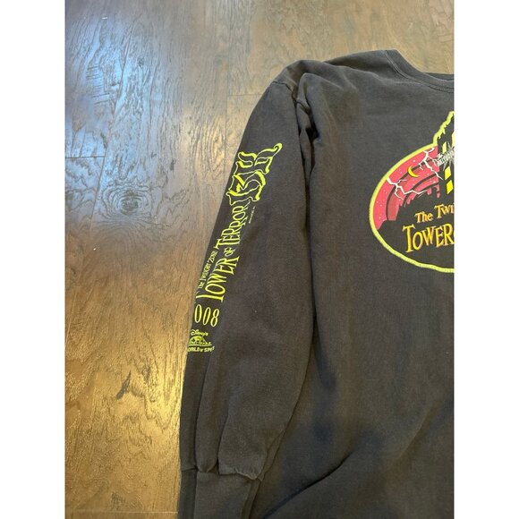 Disney Men's Black Medium Twilight Zone Tower of Terror 13K long sleeve - Picture 3 of 6